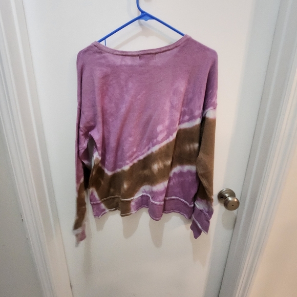 Democracy  tight knit tie dye sweater boho, laggenlook,  beachy,  lounge… - Picture 9 of 16